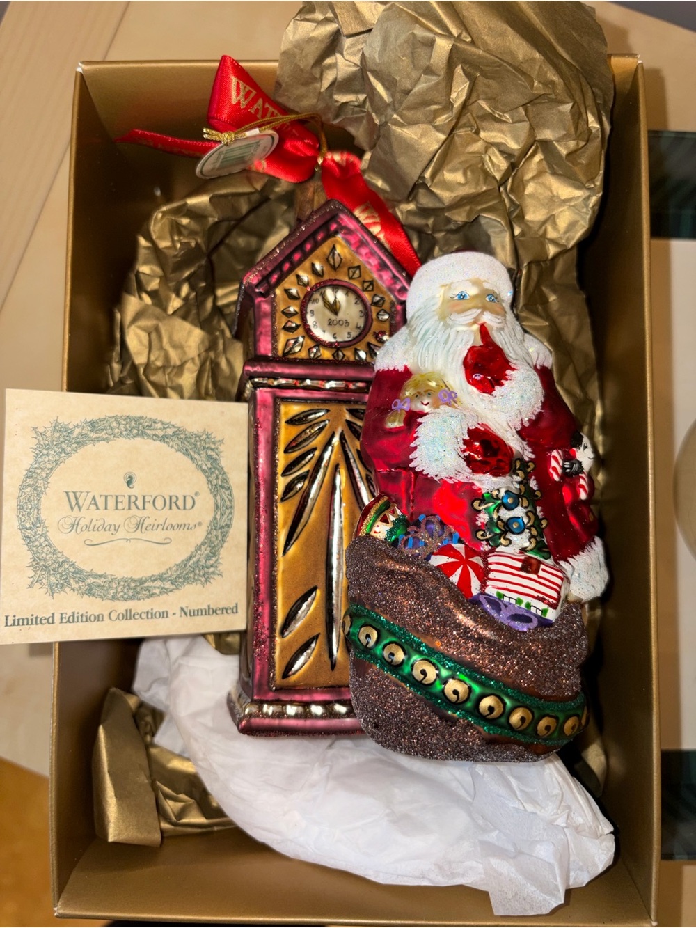 Waterford Holiday Heirlooms "Almost Midnight" Limited Edition 2003 ornament